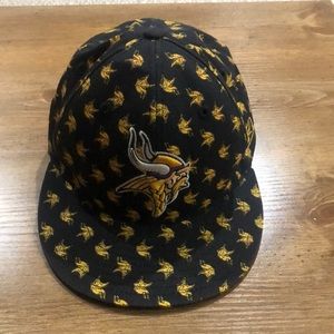 Mn Vikings Reebok hat flat bill size 7 3/8